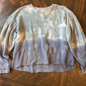 American Eagle Outfitters Tie Dye Crop Crewneck Sweatshirt Sz M